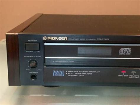 PIONEER PD-7010 COMPACT DISC PLAYER Analog sound quality operating ...