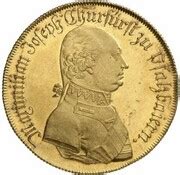 ½ Thaler Maximilian IV Joseph Schulpreistaler Gold Pattern