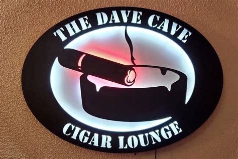 Cigar Lounge Custom Led Sign Personalized Cigar Sign Smoking Etsy