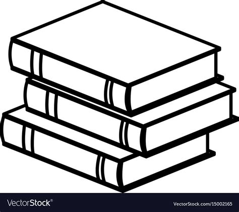 Stack Book Literature Learning Study Royalty Free Vector