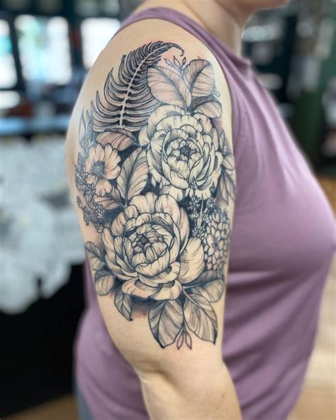 Updated Peony Tattoos That Pop August