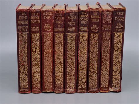 Lot 9X COLLINS CLEAR TYPE PRESS POPULAR NOVELS