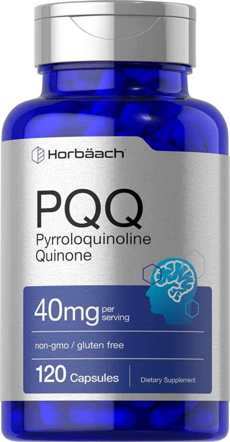 Pqq 40mg 120 Cápsulas Máxima Resistencia Suplemento Sin Omg Y Sin Gluten Sal Disódica De