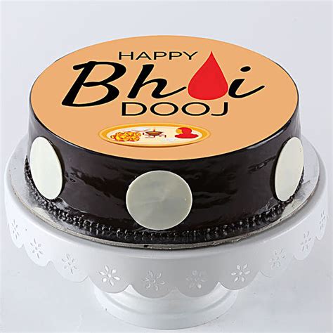 Buy Send Bhai Dooj Chocolate Photo Cake Half Kg Online FNP