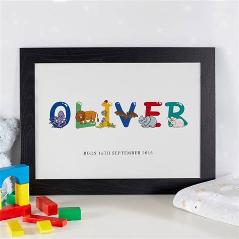 Personalised Childrens Name Prints And Canvases Chatterbox Walls