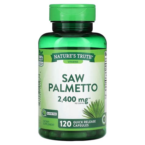 Nature S Truth Saw Palmeto 2 400 Mg 120 Quick Release Capsules