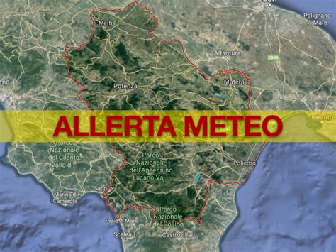 Maltempo Basilicata L Allerta Meteo Passa Da Rossa Ad Arancione