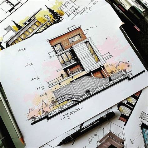 Bocetos Arquitectónicos 5 Procesos de Diseño Architecture drawing