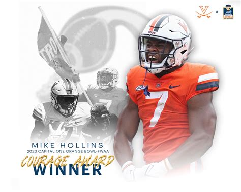 Virginia’s Mike Hollins Named 22nd Capital One Orange Bowl-FWAA Courage Award Recipient ...