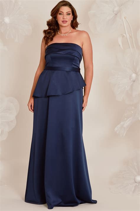 Vestido de festa Vestido de Festa Azul Marinho Longo Becky | Ladydress