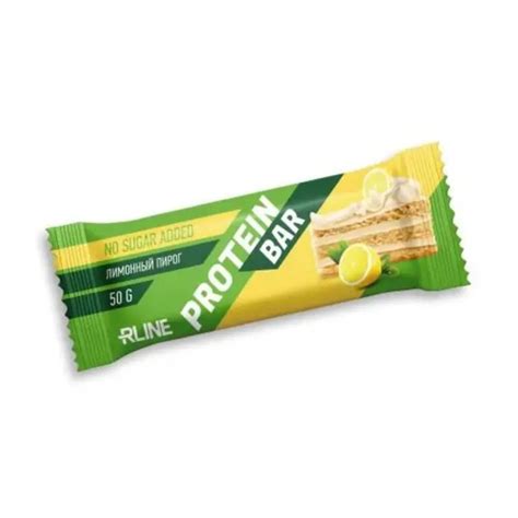 Батончик диетический Rline Protein Bar 8*50 г - лимонный пирог - купить ...