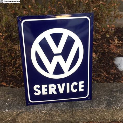 TheSamba VW Classifieds Volkswagen Service Porcelain Enamel Sign