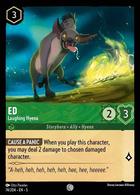 Ed - Laughing Hyena Lorcana Card | Lorcana.gg