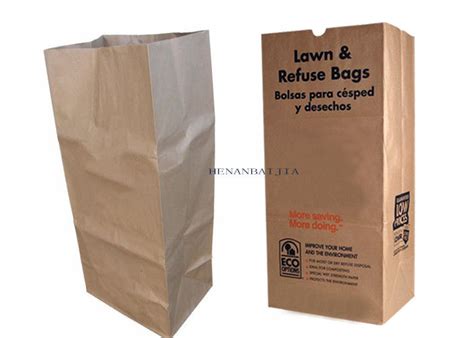 Kg Lawn Paper Bags Heavy Duty Lawn Refuse Multiwall Kraft Paper Bag