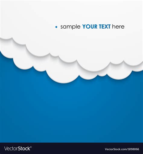 Abstract cloud background Royalty Free Vector Image