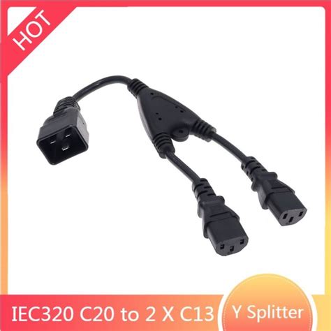 Heavy Duty Splitter Power Cord Iec C Male To X C Dual Female Y