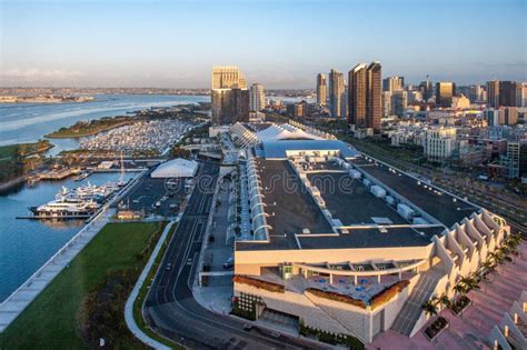 San Diego Harbor and San Diego Convention Center Editorial Stock Image ...