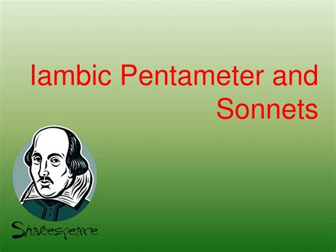 How To Write A Sonnet In Iambic Pentameter Polarhon