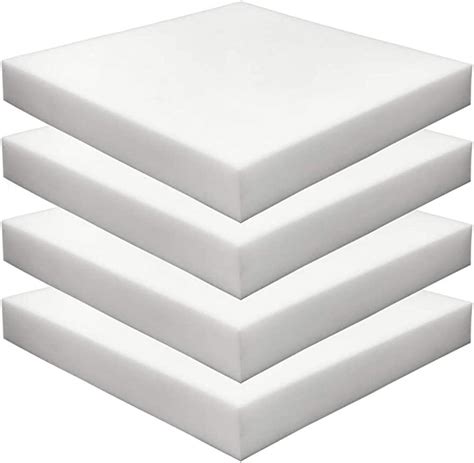 FoamyFoam 4 X 18 X 18 6 PACK High Density Upholstery Foam Cushion