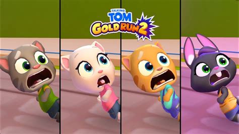 Talking Tom Gold Run All Characters In Lava World Talking Tom Angela