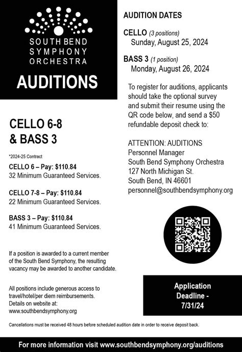 Auditions | South Bend Symphony Orchestra