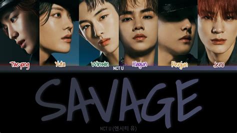 How Would Nct U Sing Savage By Aespa Color Coded Lyrics Youtube