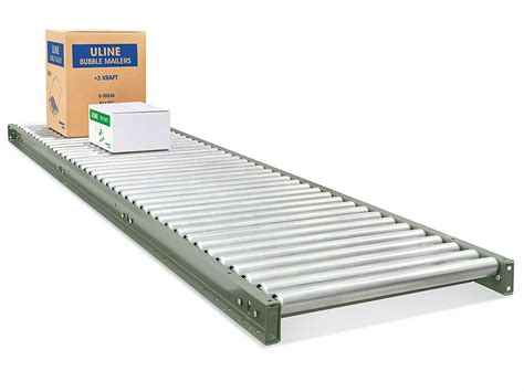 Heavy Duty Gravity Roller Conveyor 30 X 10 H 4071 Uline