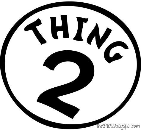 Thing 1 And Thing 2 Printable Labels