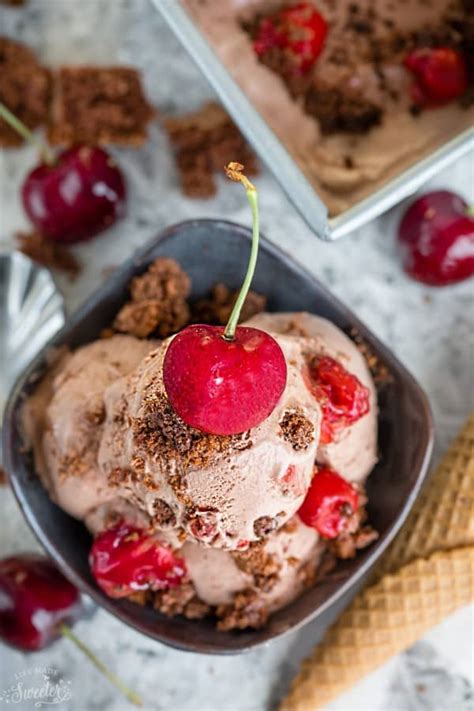 No Churn Black Forest Ice Cream Video