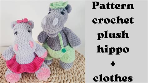 Easy Crochet Hippo Free Amigurumi Animal Pattern For Beginners Youtube