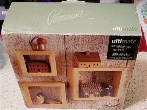 Shadow Boxes Set Of Natural Solid Wood Nib Lil Dusty Online