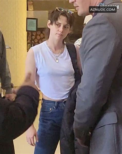 Kristen Stewart Sexy Seen With Her Fiance Dylan Meyer Showing Off Her