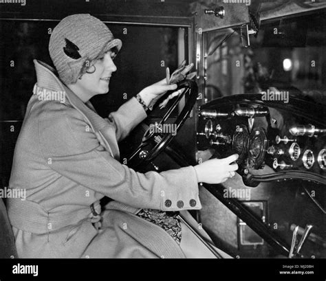 Woman Germany Driving Car Black And White Stock Photos And Images Alamy