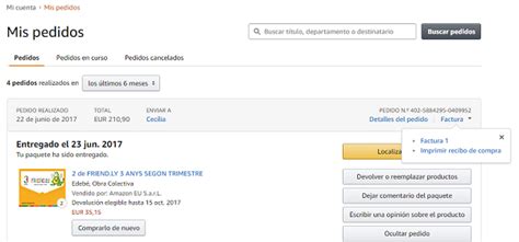 C Mo Ver La Factura De Una Compra En Amazon Y Entender Lo Que Aparece