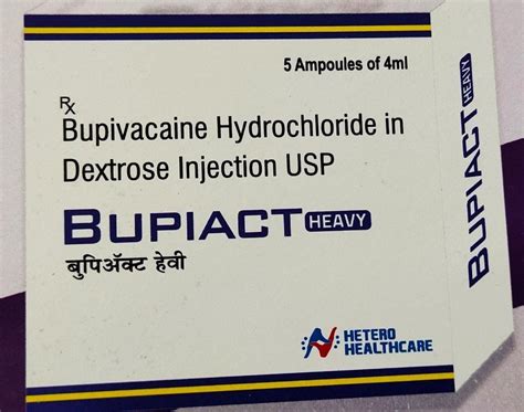 Bupivacaine HCL 5 Mg Ml Dextrose 80 Mg Ml At Rs 35 Vial Anawin In