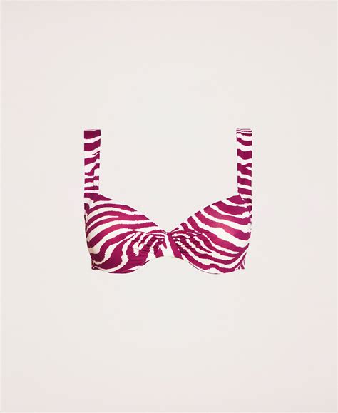 Top De Bikini Estampado Con Aros Mujer Estampado TWINSET Milano