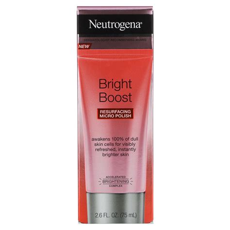 Neutrogena Bright Boost Resurfacing Micro Polish 26 Fl Oz 75 Ml