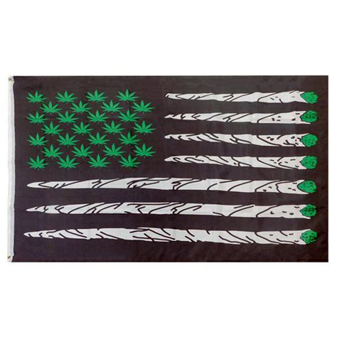 Usa Weed Flag With Joints As Stripes