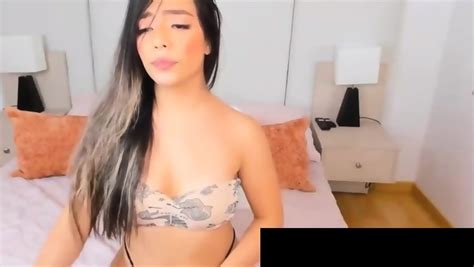 Horny Brunette Fucks Her Tight Pussy