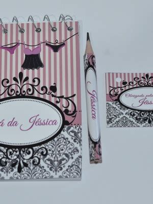 Kit Bloquinho E Lapis Lingerie Compre Produtos Personalizados No Elo7