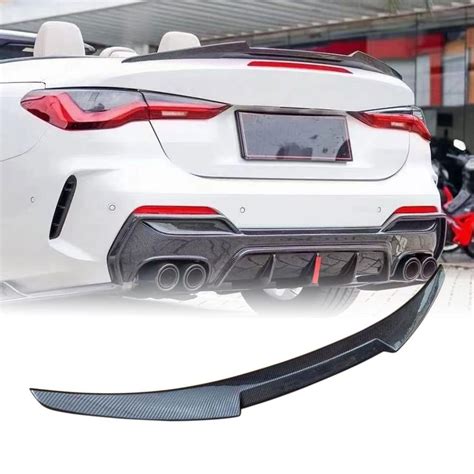 Amazon MCARCAR KIT Carbon Fiber Rear Trunk Spoiler For BMW 4