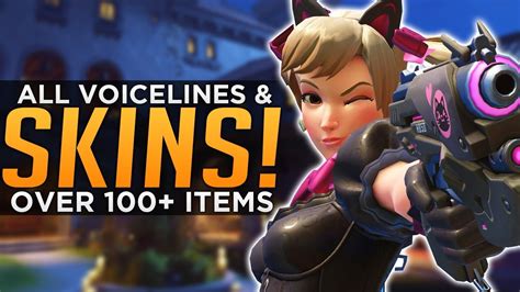 Overwatch All New Skins Emotes And Voice Lines 100 Cosmetics Youtube