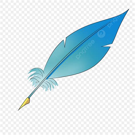 Pen Write PNG Transparent, Blue Feather Writing Pen, Writing Clipart, Pen, Writing PNG Image For ...