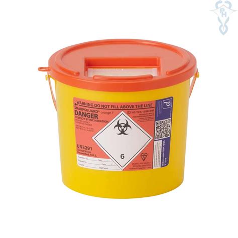 Sharps Bin Clinical Waste Containers Litre Hibernia Medical