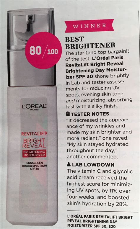 Best Brightener From Good Housekeeping Loreal Paris Skin Tones