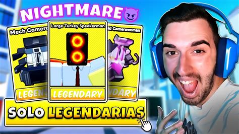 SOLO PUEDO USAR UNIDADES LEGENDARIAS En Modo NIGHTMARE Toilet Tower