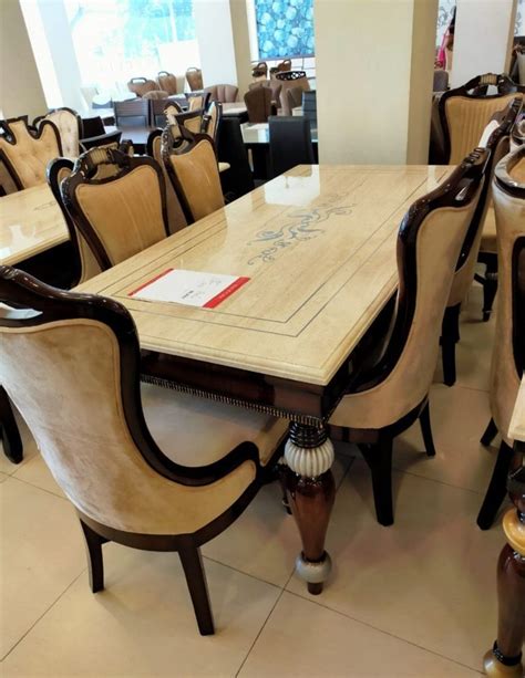 Seater Marble Top Wooden Dining Table At Rs Set In Dehradun