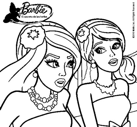 Dibujo De Barbie Y Su Amiga 1 Para Colorear Dibujos Net