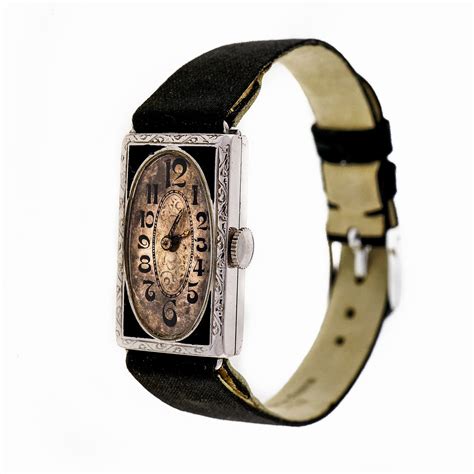 Art Deco 1920 Kingston Watch Co White Gold Filled Lad… - Gem