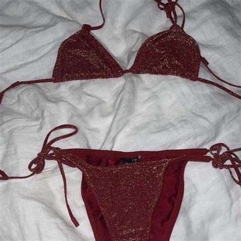 Triangl Sparkle Bikini S Good Condition Sold Out Depop